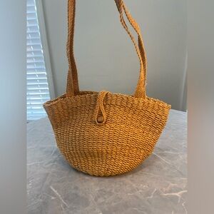 Woven Tan Tote Bag
